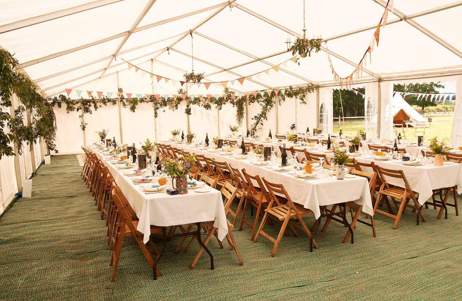 Wedding tent and event decor